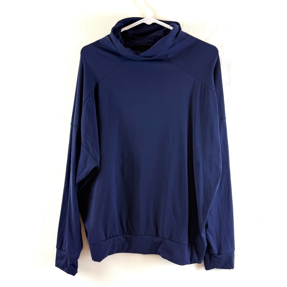 Stio Glide Tech Pullover Baselayer Ski Hike Outdoor Maritime Blue Womens Size M